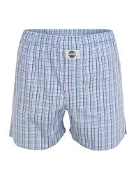 Boxershorts 'Check' blau / hellblau / dunkelblau / wei