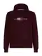 TOMMY HILFIGER Majica  burgund / bela / mornarska / ognjeno rdea