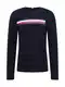 TOMMY HILFIGER Majica  marine / bela / mornarska / rdea