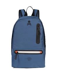 Rucksack blau / schwarz / rot / wei