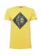 Derbe Shirt ''''Schipp'''' gelb / taubenblau