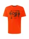 BOSS Casual Majica  črna / neonsko oranžna