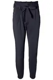 Kalhoty se sklady v pase 'Eva' noční modrá