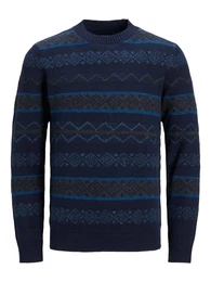 Pullover dunkelblau / blau / grau