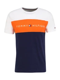 Schlafshirt navy / orange / feuerrot / wei