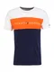 TOMMY HILFIGER Majica  oranžna / bela / mornarska / ognjeno rdeča