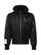 ALPHA INDUSTRIES Bomberjacke ''''MA-1 ZHP'''' schwarz / rot