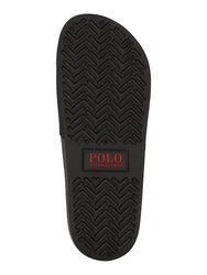 Polo Ralph Lauren Badeschuh Pantolette 'Polo Slide' rot/schwarz