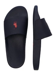 Polo Ralph Lauren Badeschuh Pantolette 'Polo Slide' navy/rot