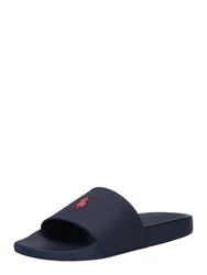 Polo Ralph Lauren Badeschuh Pantolette 'Polo Slide' navy/rot