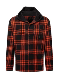 Hemd orange / schwarz