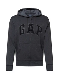 GAP Sweatjacke dunkelgrau / anthrazit / grau