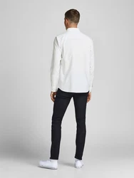 Jack & Jones Langarmhemd JPRBLUBrook OXFORD weiß