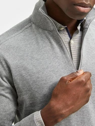 SELECTED HOMME Rundhalspullover Berg graumeliert