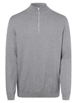 SELECTED HOMME Rundhalspullover Berg graumeliert