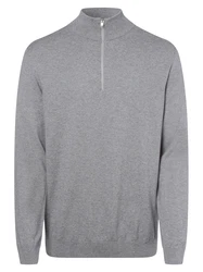 SELECTED HOMME Rundhalspullover Berg graumeliert