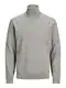 JACK & JONES Pulover  rna / svetlo siva