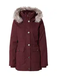 Přechodová parka burgundská červeň