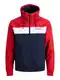 JACK & JONES Jacke 'Rush' nachtblau / rot / wei