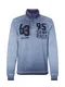 CAMP DAVID Sweatshirt taubenblau / schwarz