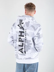 ALPHA INDUSTRIES Sweatshirt grau/rot/schwarz/weiß