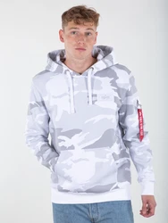 ALPHA INDUSTRIES Sweatshirt grau/rot/schwarz/weiß