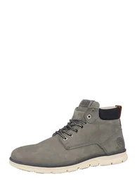 Schnürboots ''''TUBAR'''' silbergrau / dunkelblau / braun