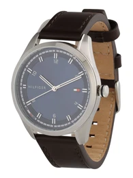 Uhr dunkelbraun / silber / navy