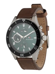 Uhr braun / smaragd / schwarz / silber