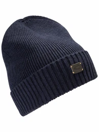 Strickmütze dunkelblau