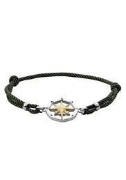 Armband silber / dunkelgrn / schwarz