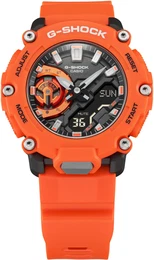 Herrenuhr orange / schwarz