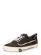 MUSTANG Sneaker khaki / weiß