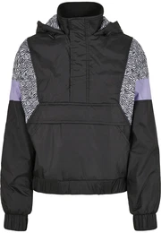 Urban Classics Přechodná bunda fialová / černá / bílá