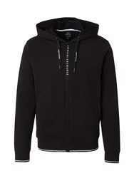 ARMANI EXCHANGE Sweatjacke schwarz/weiß