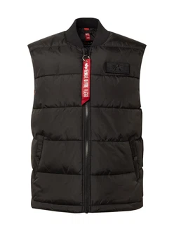 ALPHA INDUSTRIES Weste rot/schwarz/weiß