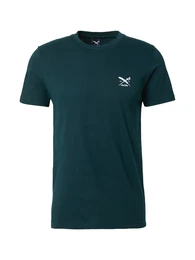 T-Shirt dunkelgrn / wei