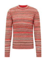 Casual Pullover ''''Alefto'''' neonorange / weiß / braunmeliert / schwarzmeliert / grau