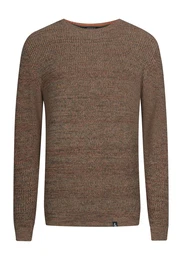 Pullover ''''Mouliné'''' orange / braun