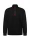 HUGO Sweatshirt 'Durty' rot / schwarz