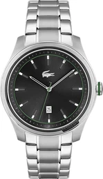Uhr silber / schwarz / grn / wei