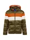 JACK & JONES Jacke ''''Paxson'''' oliv / weiß / dunkelorange