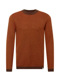 Pullover dunkelbraun / orange