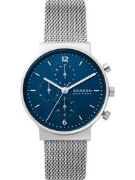 Analoguhr blau / silber