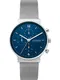 SKAGEN Analoguhr blau / silber