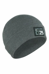 Mütze mit Rubber Patch grau