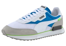 Sneaker low blau / hellgrau / wei