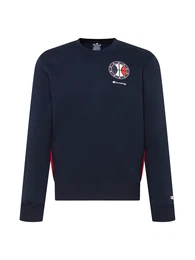 Sweatshirt navy / weiß / rot