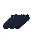 Polo Ralph Lauren Socken Ghost Ped 3er Pack marine/dunkelrot