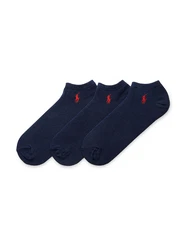 Polo Ralph Lauren Socken Ghost Ped 3er Pack marine/dunkelrot